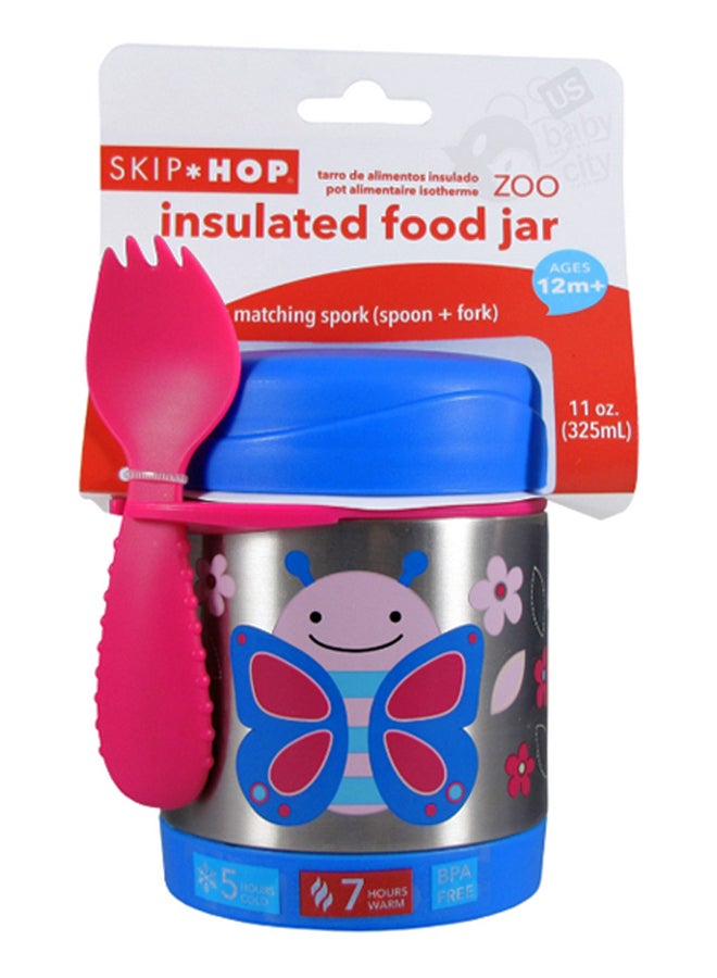 Skip Hop - Zoo Insulated Food Jar, Bpa, Phthalate Free, Butterfly - Multicolour - Image 1