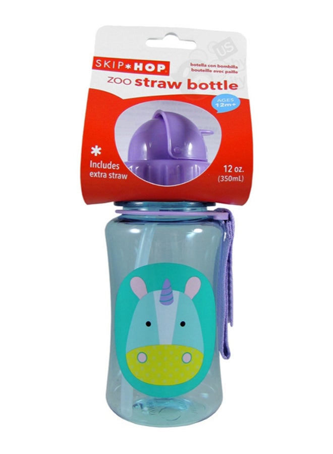 Zoo Straw Bottle -  Unicorn