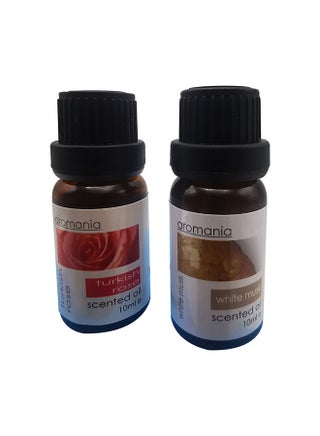Pack of 2 Turkish Rose And White Musk Scented Oil Multicolour 10ml - v1604342788/N41304897A_1