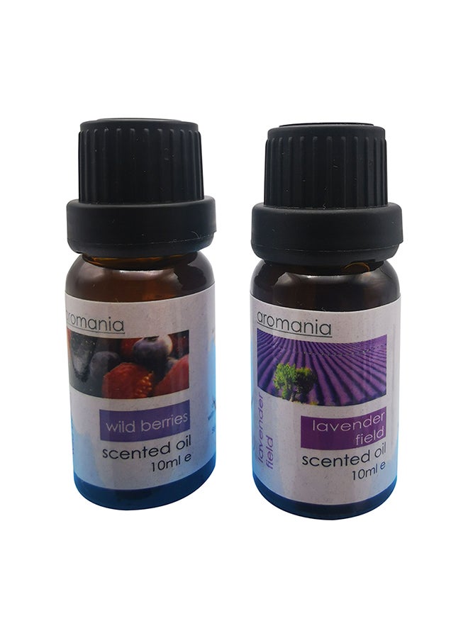 Aromania Pack of 2 Wild Berries And Lavender Field Scented Oil Multicolour 10ml 