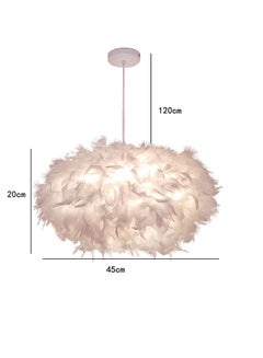 إيست ليدي مصباح LED بدلاية للسقف من الريش أبيض 140x45سم  - Image 2