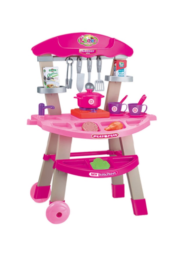 بوهوي طقم بعجلات للمطبخ للأطفال