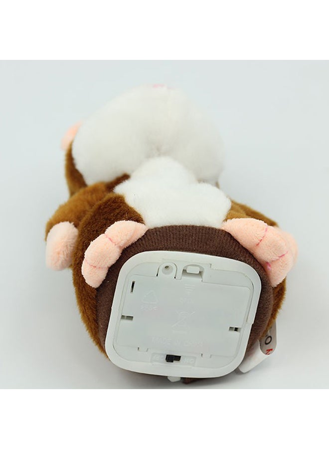 Lovely Talking Plush Hamster Toy, Can Change Voice, Record Sounds, Nod Head or Walk, Early Education for Baby, Different Size for Choice Style:bright brown and nodding Height:15cm 15*15*15cm  - Image 2