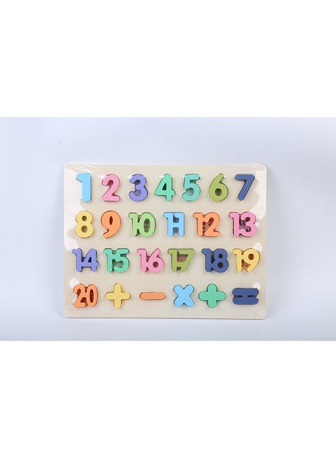 Factory Price Turquoise Wooden Numbers - 1 To 20 