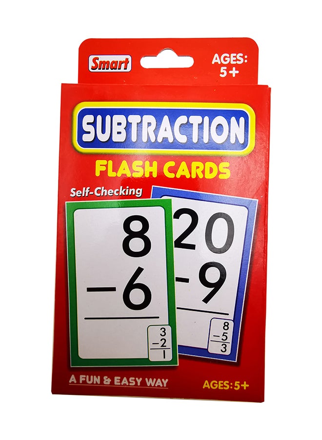Smart Kid's Learning Subtraction Flash Cards 