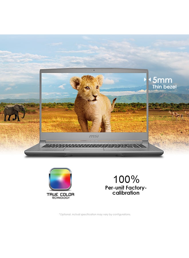 Creator 15M A10SD Laptop With 15-Inch Display, Core i7 Processer/16GB RAM/512GB SSD/6GB Nvidia GeForce GTX1660 Ti Max-Q Graphics Card Silver