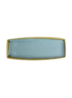 Shuer Ceramic Rectangular Plate Green 13inch  - Image 1