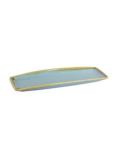 Shuer Ceramic Rectangular Plate Green 13inch  - Image 2