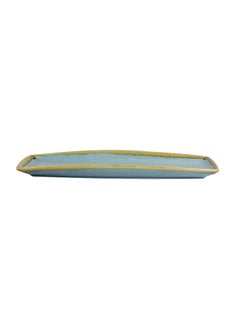 Shuer Ceramic Rectangular Plate Green 13inch  - Image 3