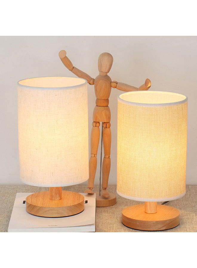 LED Night Light Bedroom Table Lamp Beige 14x27x12cm  - Image 3