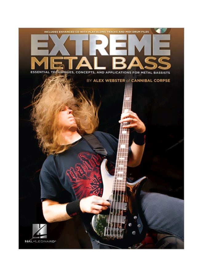 Extreme Metal Bass: Essential Techniques, Concepts, And Applications For Metal Bassists Paperback English by Alex Webster - 40787