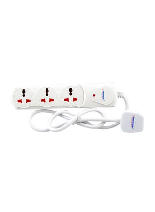 3 Way Universal Extension Socket With Indicator White 3meter - v1604390602/N40417507A_1