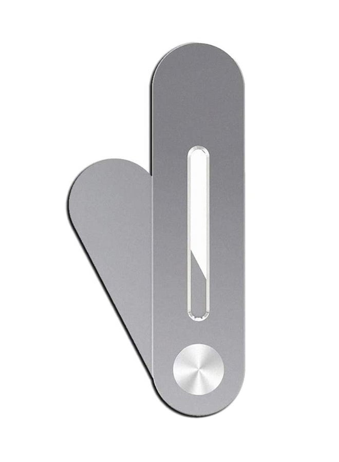 Generic - Universal Aluminum Side Mount Magnetic Rotatable Cell Phone Mount For Laptop Screen Silver - Image 1