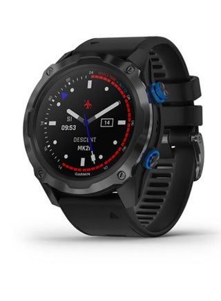 Descent Mk2I - 52MM - Up To 16 Days Of Battery Life - 1.4"inch Sunlight- Visible Display, Scratch Resistant, Sapphire Crystal, Heart Rate Monitor, All Day Stress Monitor, Advanced GPS Features, Dive Features, iOS and Android Compatible Black - v1604398772/N41765176A_1