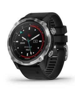 Descent Mk2 - 52MM - Up To 16 Days Of Battery Life - 1.4"inch Sunlight- Visible Display, Scratch Resistant, Sapphire Crystal, Heart Rate Monitor, All Day Stress Monitor, Advanced GPS Features, Dive Features, iOS and Android Compatible black