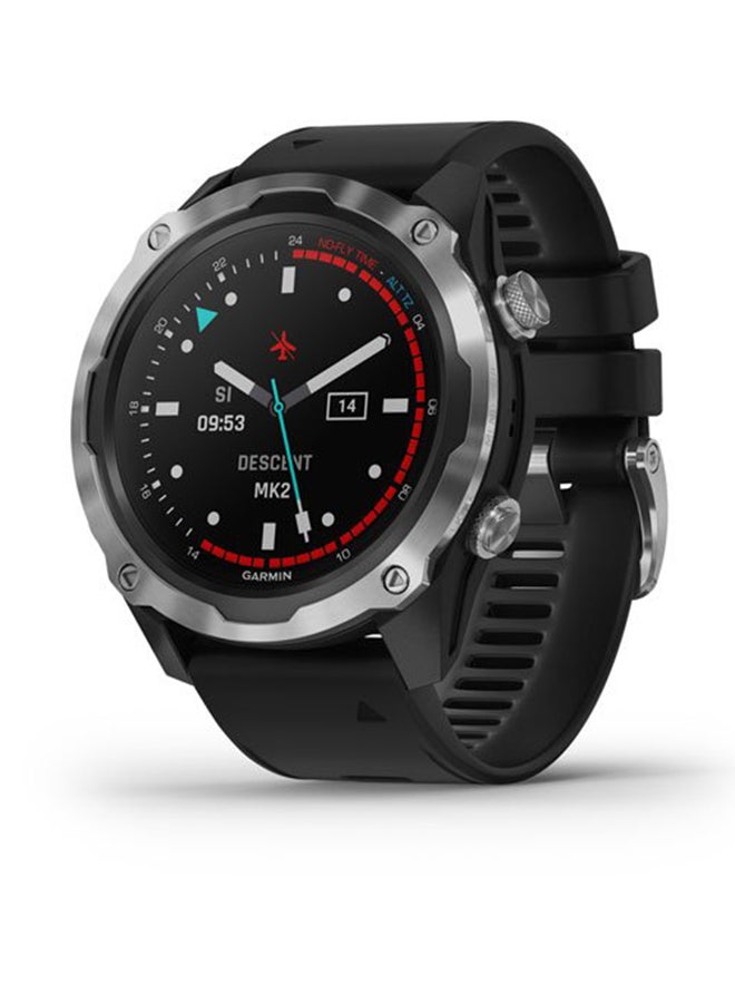 GARMIN - Descent Mk2 - 52MM - Up To 16 Days Of Battery Life - 1.4"inch Sunlight- Visible Display, Scratch Resistant, Sapphire Crystal, Heart Rate Monitor, All Day Stress Monitor, Advanced GPS Features, Dive Features, iOS and Android Compatible black - Image 1