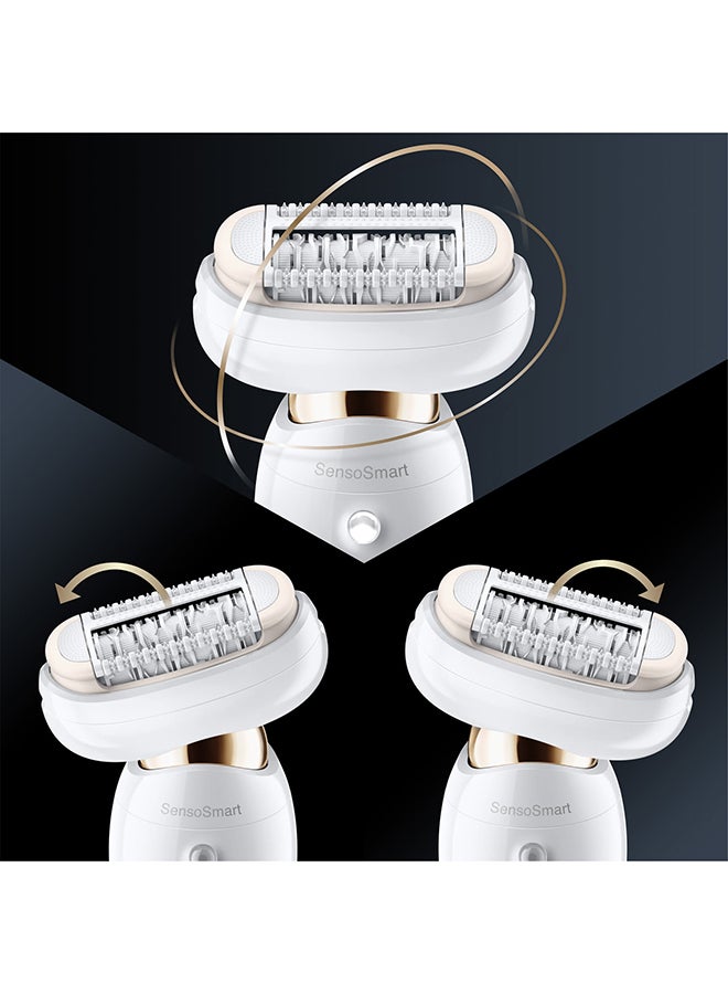 براون سيلك-إبيل 9 جهاز إزالة الشعر فليكس 9-002 مع استخدام سلكي ولاسلكي لإزالة الشعر الرطب والجاف برأس مرن لإزالة الشعر بسهولة - Image 3