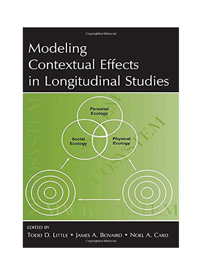 Modeling Contextual Effects In Longitudinal Studies paperback english - 2007