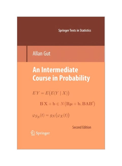 An Intermediate Course In Probability Hardcover English by Allan Gut - 40055