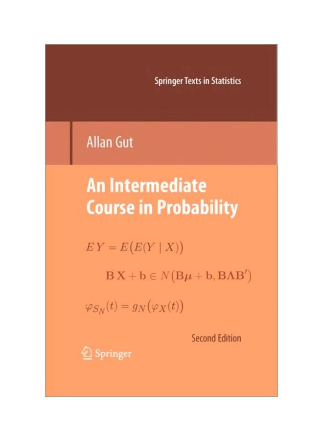 An Intermediate Course In Probability Hardcover English by Allan Gut - 40055 