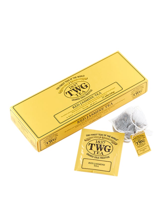 TWG Tea Red Jasmine 15 Cotton Teabags 37.5grams 