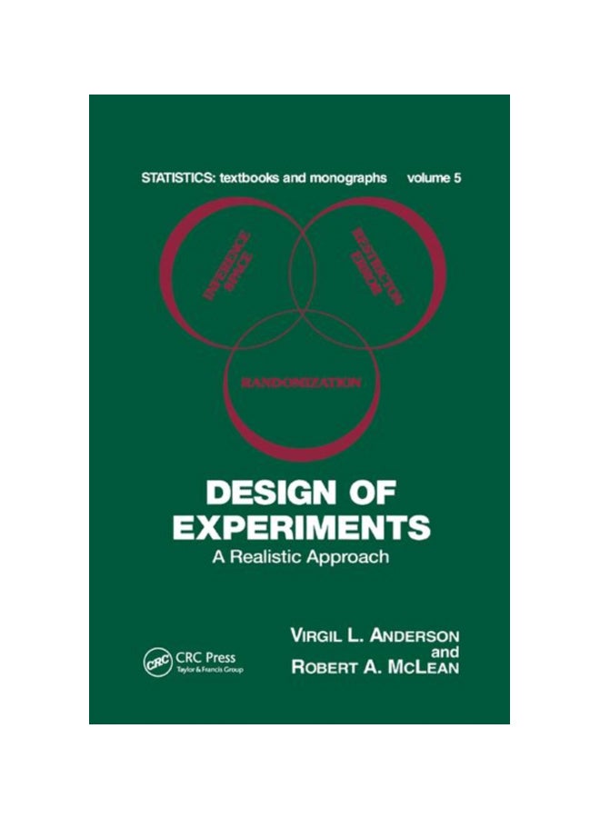 Design Of Experiments: A Realistic Approach paperback english - 07 Sep 2019