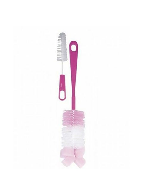 2-Piece 19090 Plastic Bottle And Nipple Cleaning Brush