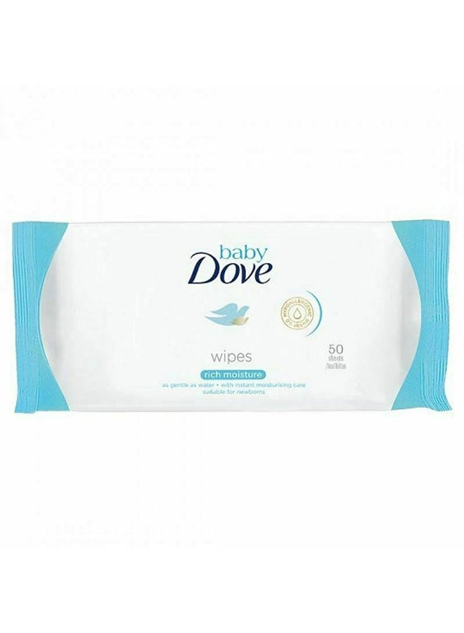 Dove 50-Sheet Rich Moisture Baby Wet Wipes