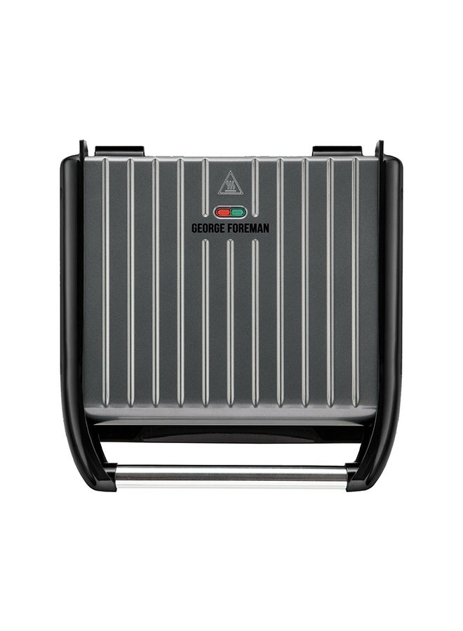Russell Hobbs - Electric Grill - Non-Stick Indoor Griddle, Panini & Sandwich Maker, Stainless Steel 1850 W 25051 Gunmetal/Black - Image 1