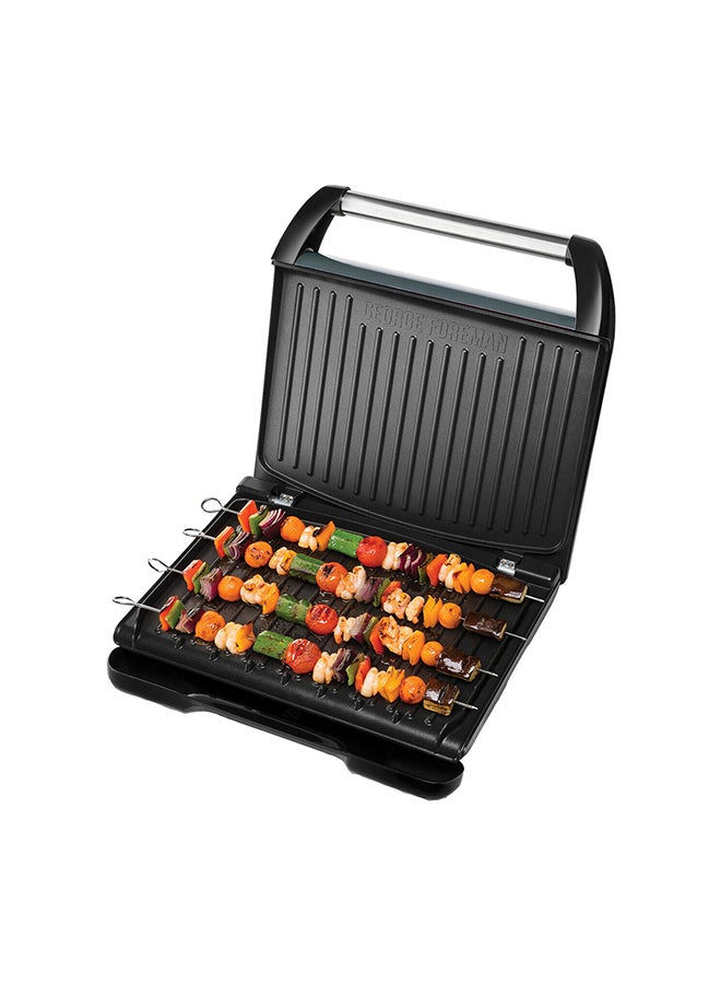 Russell Hobbs - Electric Grill - Non-Stick Indoor Griddle, Panini & Sandwich Maker, Stainless Steel 1850 W 25051 Gunmetal/Black - Image 1