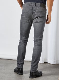 PRODUKT Washed Regular Fit Jeans Light Grey Denim  - Image 2