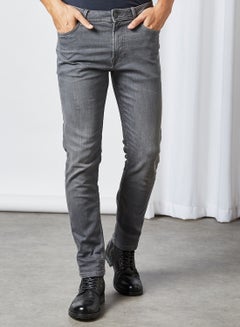 PRODUKT Washed Regular Fit Jeans Light Grey Denim  - Image 1