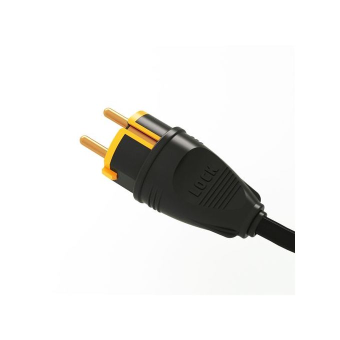 iLOCK - Male Plug 16 A 250 V 3500 Watt Black/Yellow - Image 1