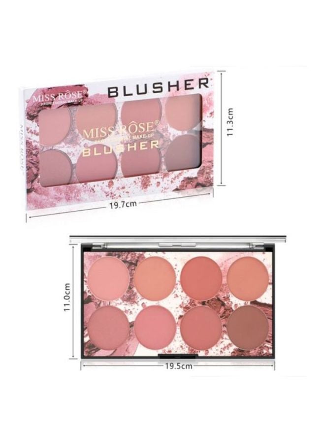 Miss Rose Woman Professional Makeup 8 Color Blusher Multicolour - Image 2