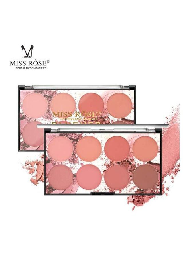 Miss Rose Woman Professional Makeup 8 Color Blusher Multicolour - Image 3