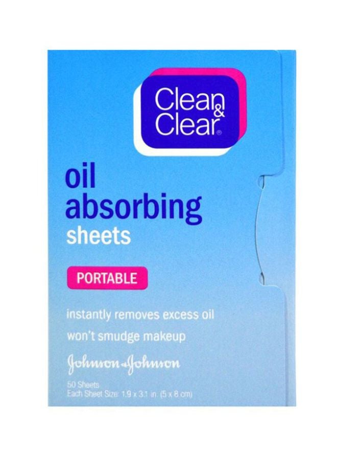 كلين أند كلير عبوة مكونة من 3 أوراق لامتصاص دهون البشرة أزرق - Image 2