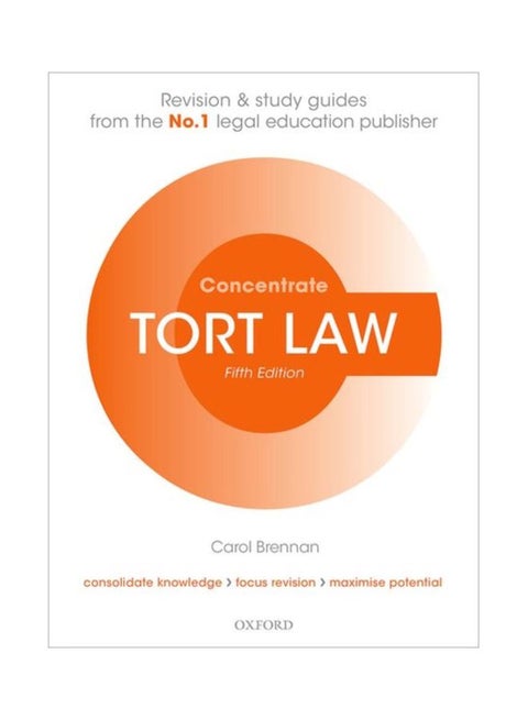 Tort Law Concentrate: Law Revision And Study Guide Paperback English by Carol Brennan - 1 Oct 2019