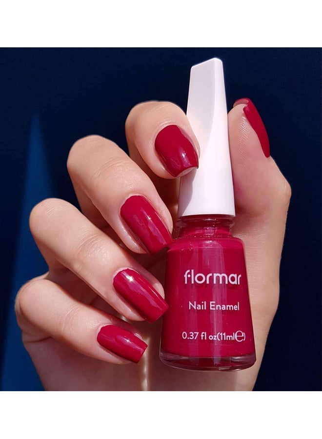 flormar Nail Enamel 409 Purple With Pink-Bright Color - Image 3