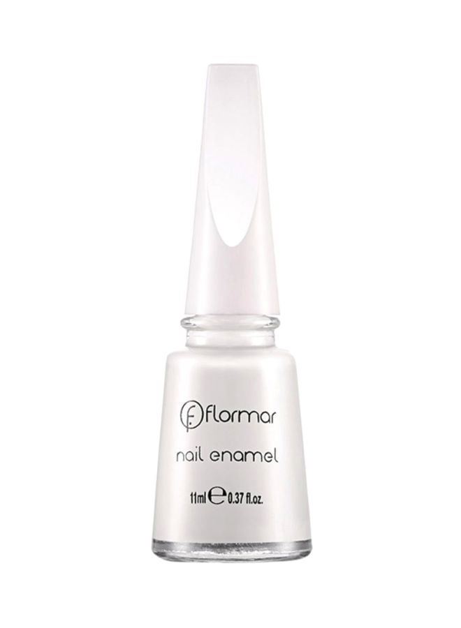 flormar Nail Enamel – New 400 Bright White  - Image 1