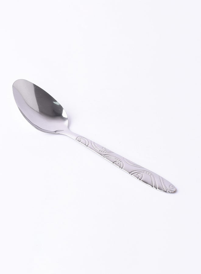 طقم ملاعق صغيرة - 12 قطعة فضي 14x4x2سم - Image 3