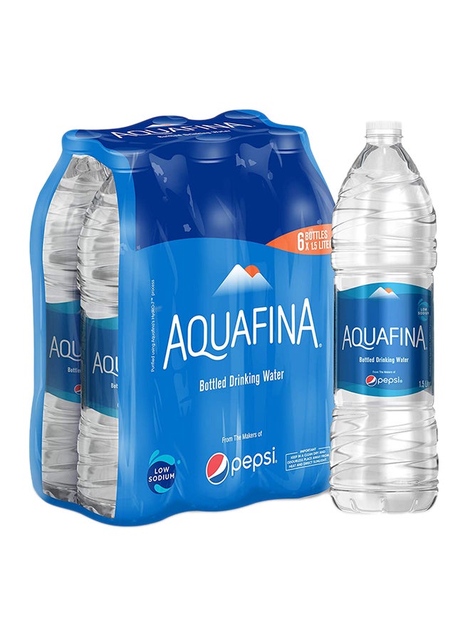 Aquafina Water Bottles 1.5Liters Pack of 6