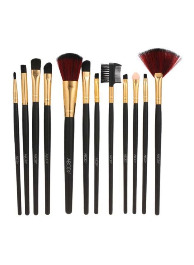 32-Piece Make Up Brush Set Black/Brown/Gold - v1604421284/N24195818A_2