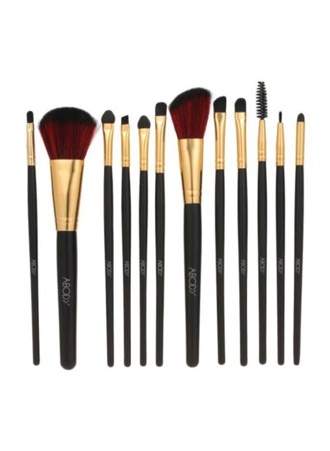 32-Piece Make Up Brush Set Black/Brown/Gold - v1604421285/N24195818A_4