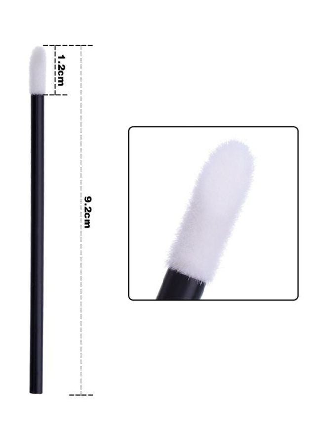 VANDER LIFE 100-Piece Pro Disposable Lip Gloss Wand Set Black/White - Image 4