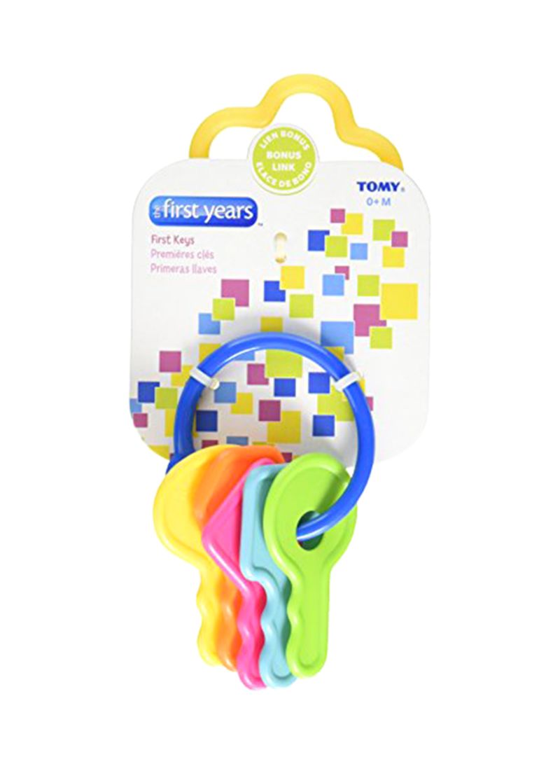 the FIRST years - Baby Teether Key, 0+ M - Multicolour - Image 1
