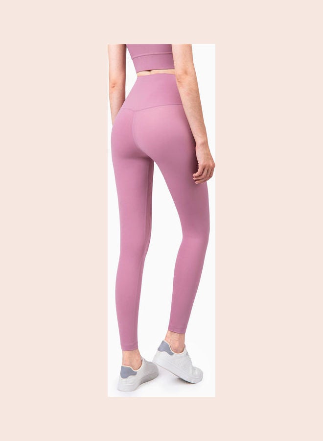 General Sports Fitness High Waist Buttocks Yoga Pants Purple  - Image 4