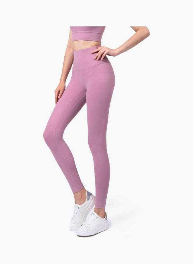 General Sports Fitness High Waist Buttocks Yoga Pants Purple  - Image 2