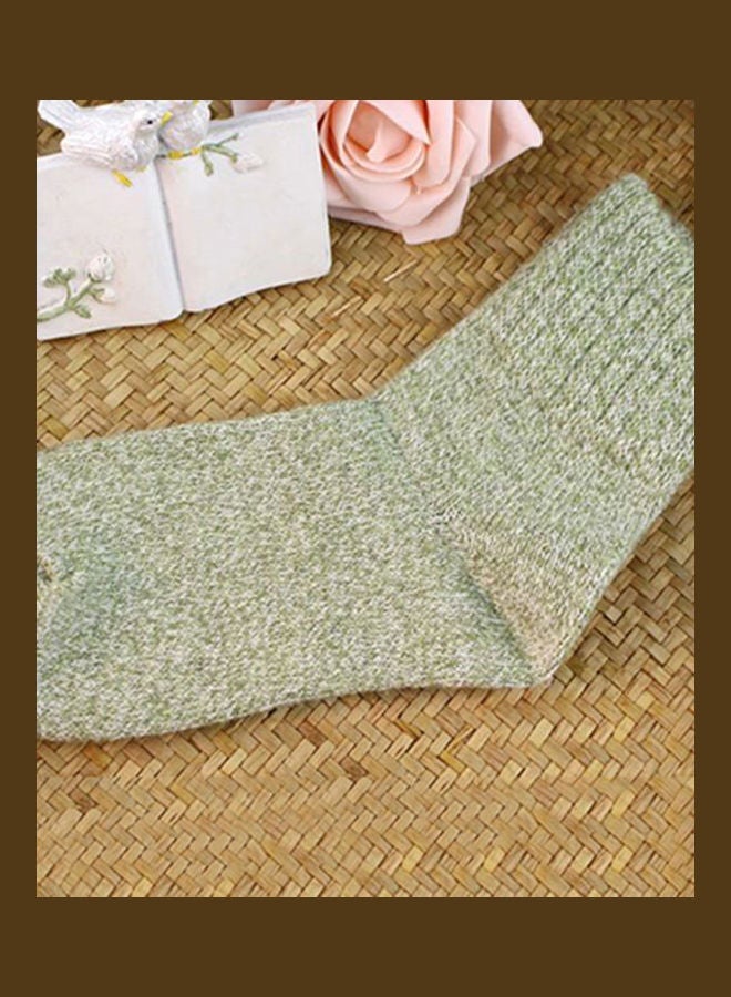 Generic - 5 Pairs Women Winter Thick Warm Soft Woolen Yarn Solid Casual Sports Socks multicolour - Image 1