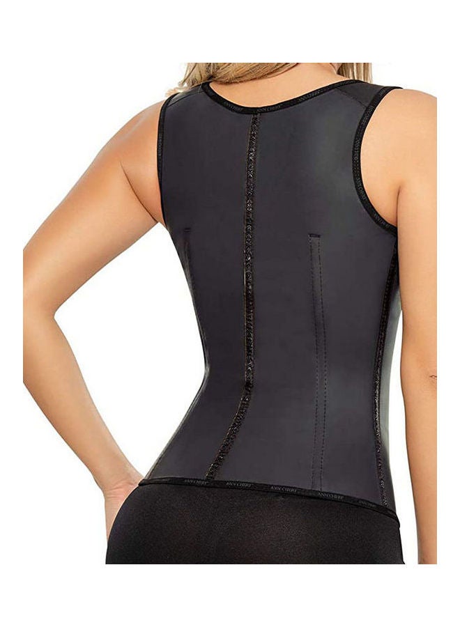 Ann Chery Latex Vest Corset Black  - Image 2