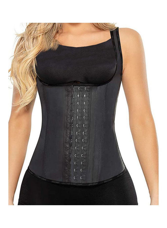 Latex Vest Corset Black - v1604450030/N41686983V_1